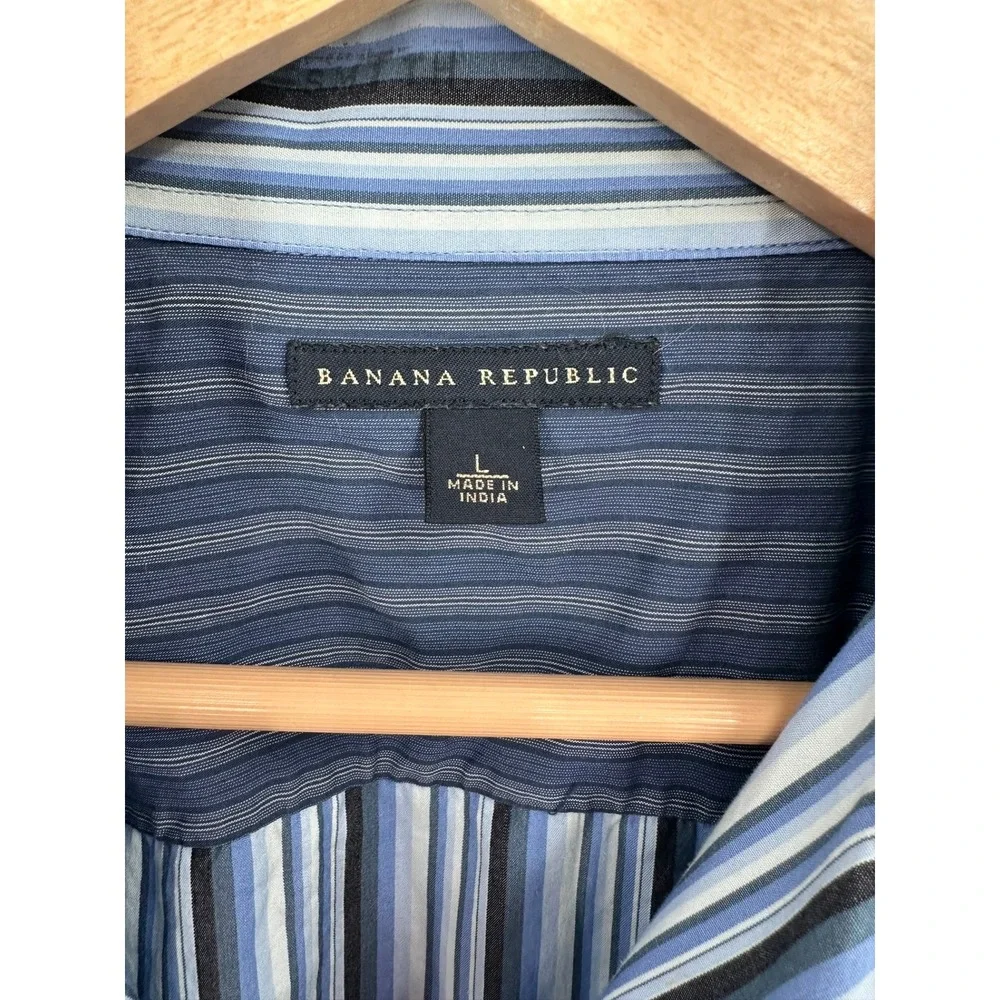 Banana Republic Button Down Shirt Mens L Casual Business Relaxed Office Everyday